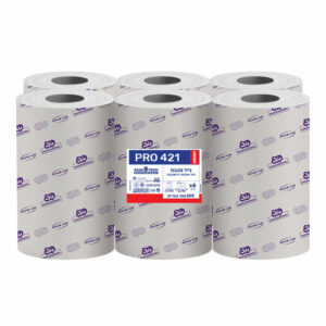 נייר מגבת תעשייתי דו שכבתי -6 יחידות - פרו 421