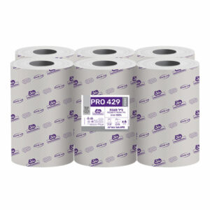 נייר מגבת תעשייתי דו שכבתי -6 יחידות PURE - פרו 429